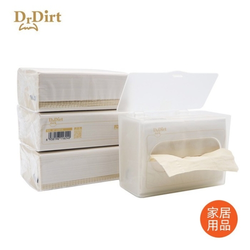 Dr.Dirt 3层竹浆本色抽纸 无漂白